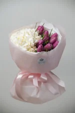 Buchet Hortensie și Lalele - Bucurie Sinceră 04